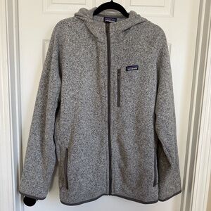 Patagonia Better Sweater Hooded Gray Fleece Jacket